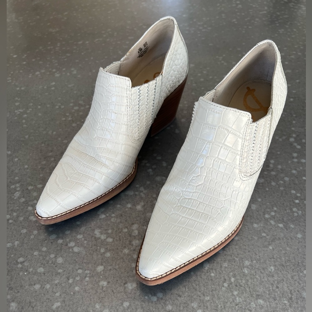 White Sam Edelman boots